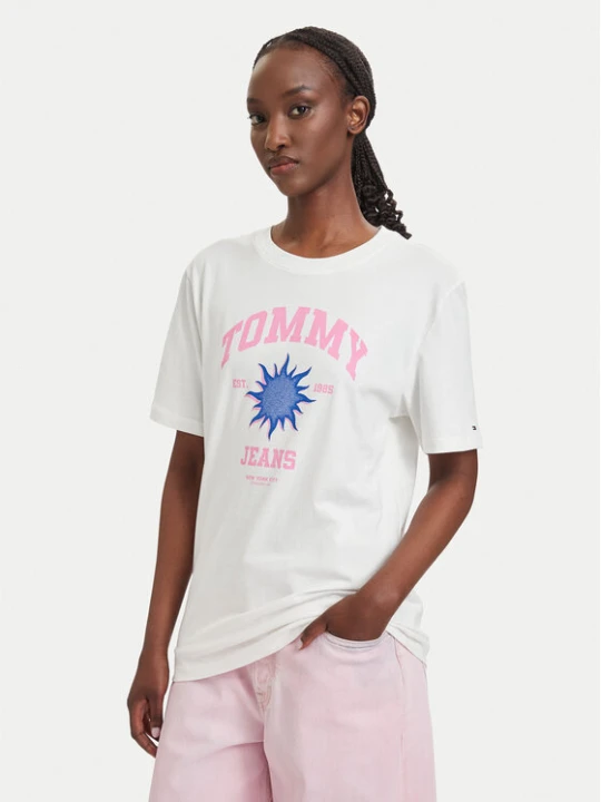 Foto del prodotto Tommy Jeans T-shirt Novelty DW0DW23159 Bianco Relaxed Fit