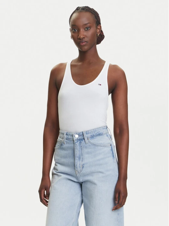 Foto del prodotto Tommy Jeans Top DW0DW20917 Bianco Regular Fit