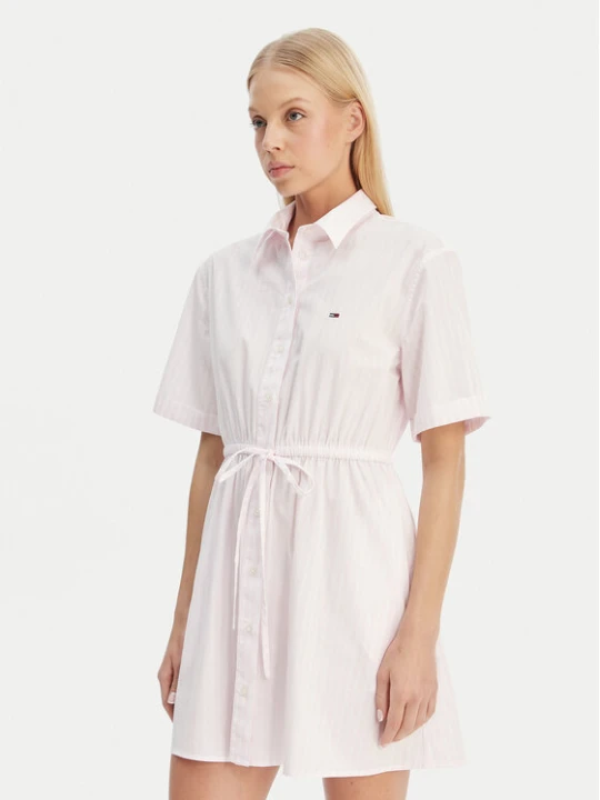 Foto del prodotto Tommy Jeans Vestito chemisier DW0DW20617 Rosa Regular Fit