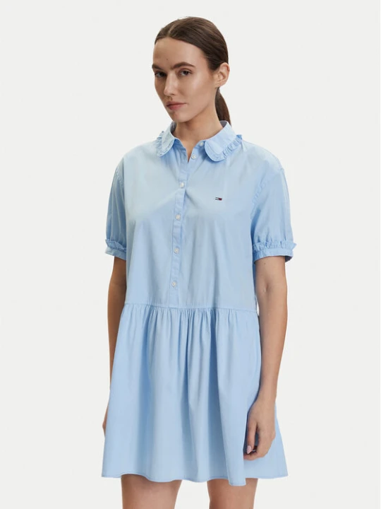 Foto del prodotto Tommy Jeans Vestito da giorno DW0DW22995 Azzurro chiaro Regular Fit
