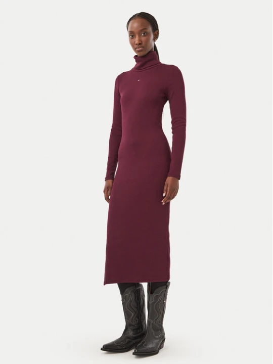 Foto del prodotto Tommy Jeans Vestito di maglia Bodycon DW0DW23320 Viola Slim Fit