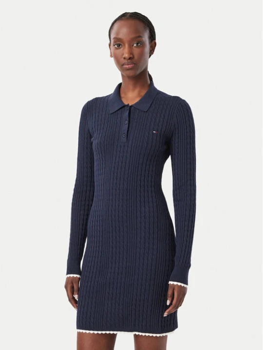 Foto del prodotto Tommy Jeans Vestito di maglia DW0DW23317 Blu scuro Slim Fit