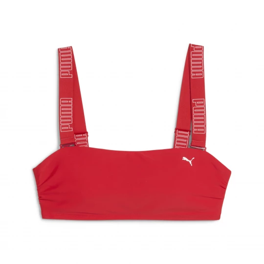 Foto del prodotto Top da nuoto a fascia PUMA da donna, Abbigliamento, Rosso czerwony