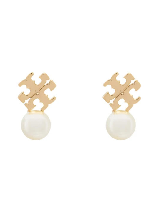 Foto del prodotto Tory Burch Orecchini LOGO AND PEARL STUD EARRINGS 184421 Oro