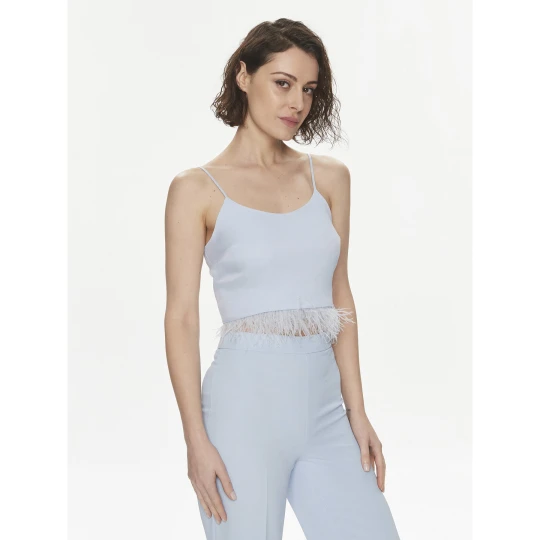 Foto del prodotto TWINSET Top 241TP2371 Celeste Regular Fit