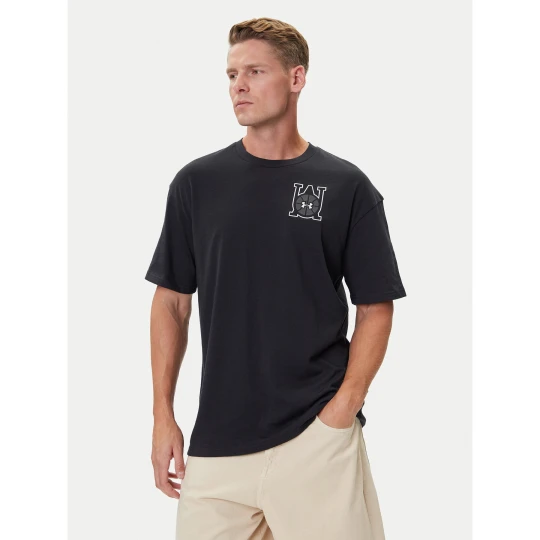 Foto del prodotto Under Armour T-shirt Hoops Courtside 6003686 Nero Oversize