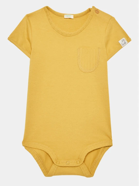 Foto del prodotto United Colors Of Benetton Body da neonato 3P4ZAB00B Giallo Regular Fit