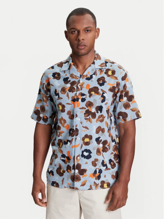 Foto del prodotto United Colors Of Benetton Camicia 5HPWUQ05B Blu Regular Fit