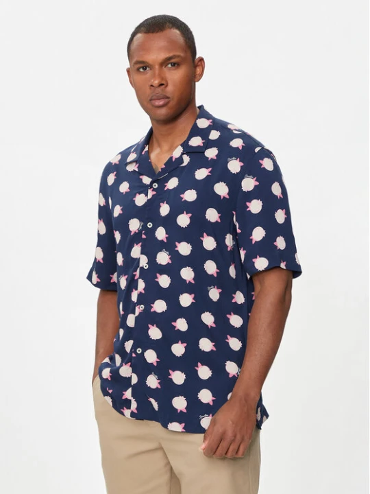 Foto del prodotto United Colors Of Benetton Camicia 5XRBUQ047 Blu scuro Regular Fit