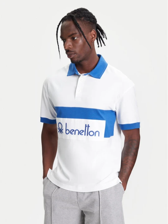 Foto del prodotto United Colors Of Benetton Polo 3MCYU301U Bianco Regular Fit