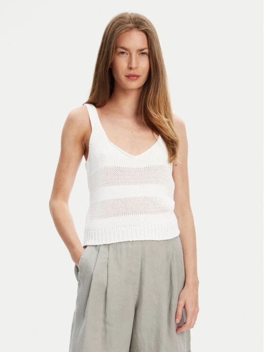 Foto del prodotto United Colors Of Benetton Top 1898DH018 Bianco Relaxed Fit
