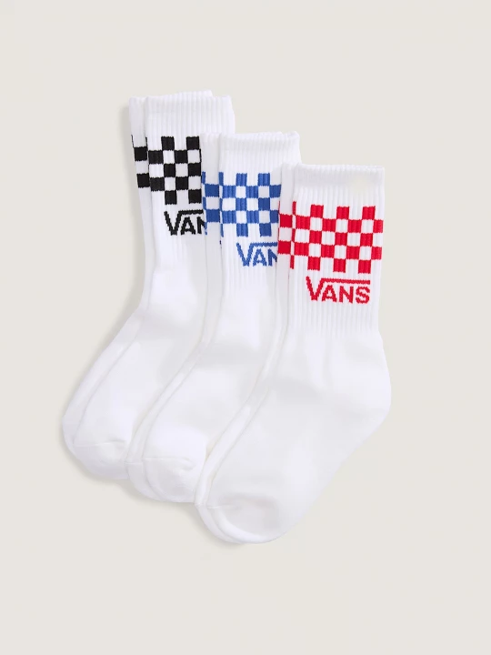 Foto del prodotto Vans - Calzettoni Bambino / a Classic Check (3 paia), Bianco, Taglia: XS (31-34)