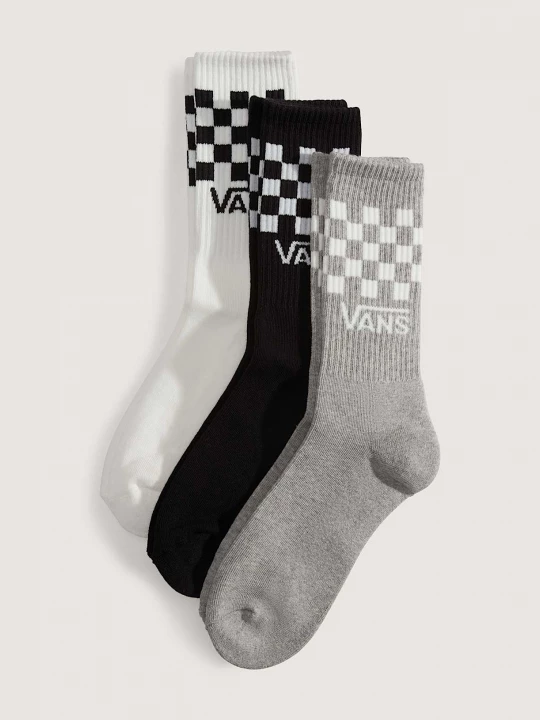 Foto del prodotto Vans - Calzettoni Classic Check (3 paia), Nero, Taglia: S (34.5-38​)