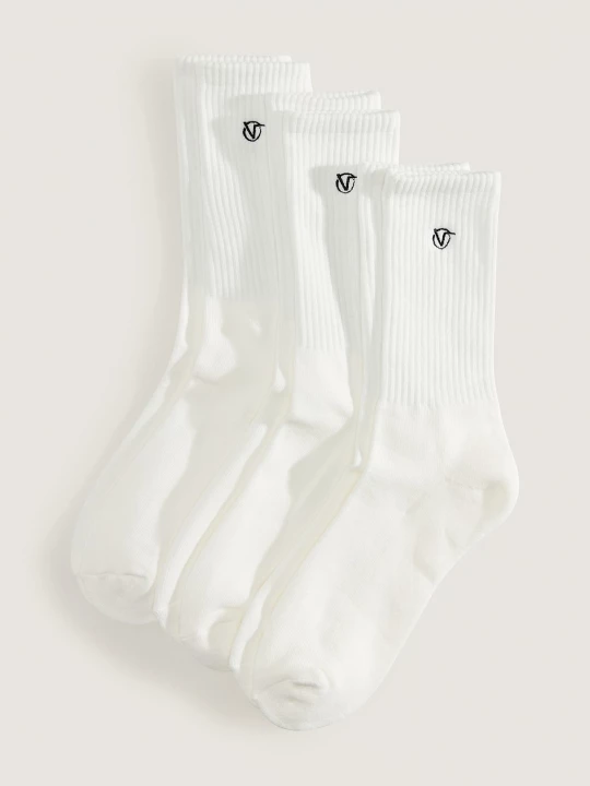 Foto del prodotto Vans - Calzettoni Vans x Rowan (3 paia), Uomo, Bianco, Taglia: S (34.5-38​)