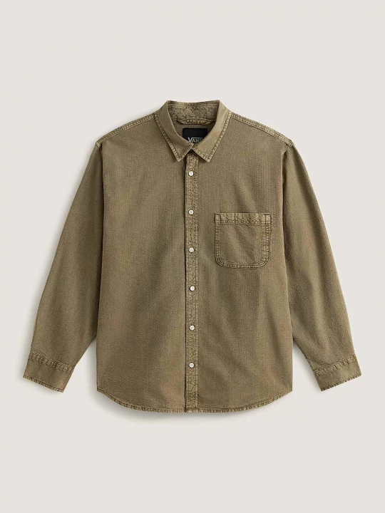 Foto del prodotto Vans - Camicia a maniche lunghe Lawson Seersucker Pigment, Uomo, Beige