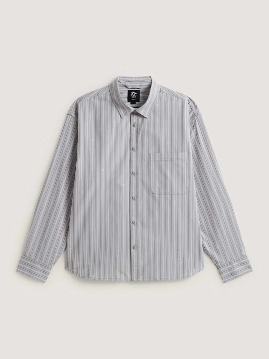 Foto del prodotto Vans - Camicia intessuta a maniche lunghe a righe Vans x Rowan, Uomo, Grigio