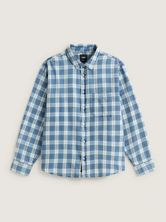 Foto del prodotto Vans - Camicia Oxford a maniche lunghe a tinta unita Lawson, Uomo, Blu