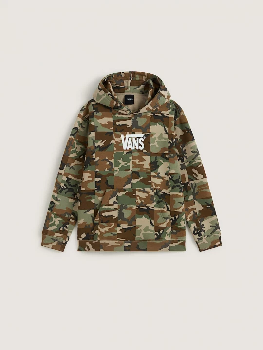 Foto del prodotto Vans - Felpa con cappuccio Bambino / a Checker Camo (8-14 anni), Marrone