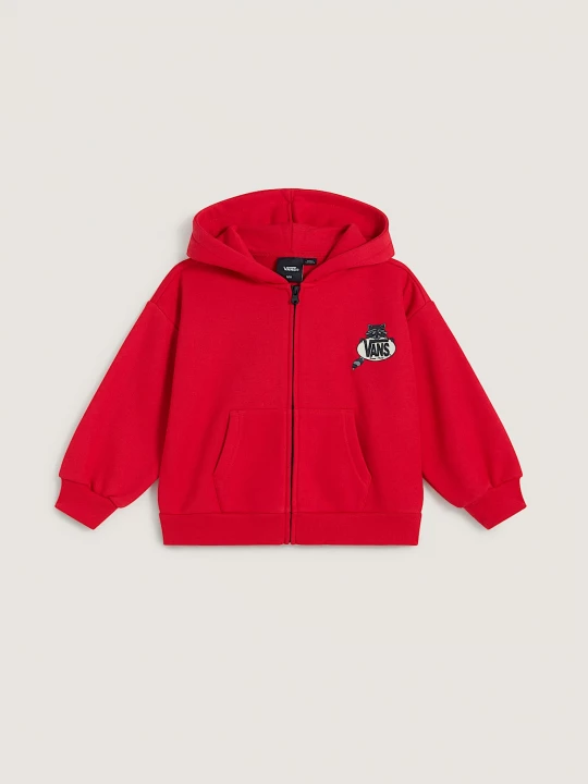 Foto del prodotto Vans - Felpa con cappuccio e zip Bambino / a Dumpster Raccoon (2-8 anni), Rosso