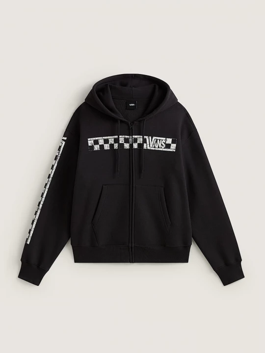 Foto del prodotto Vans - Felpa con cappuccio e zip Vans Racing, Uomo, Nero