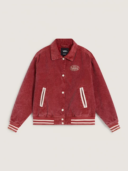 Foto del prodotto Vans - Giacca Milliken Varsity, Donna, Rosso