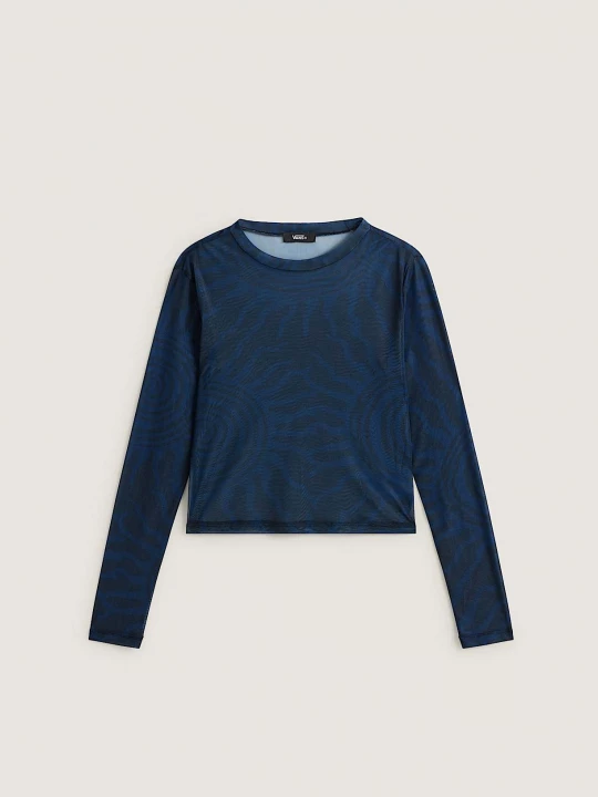 Foto del prodotto Vans - Maglia a maniche lunghe in mesh Ludlow, Donna, Blu