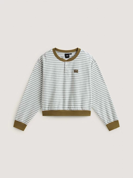 Foto del prodotto Vans - Maglia con collo a serafino e maniche lunghe Molly, Donna, Grigio
