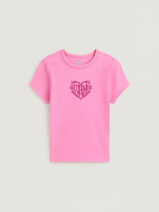 Foto del prodotto Vans - Maglietta Barbed Heart, Donna, Rosa