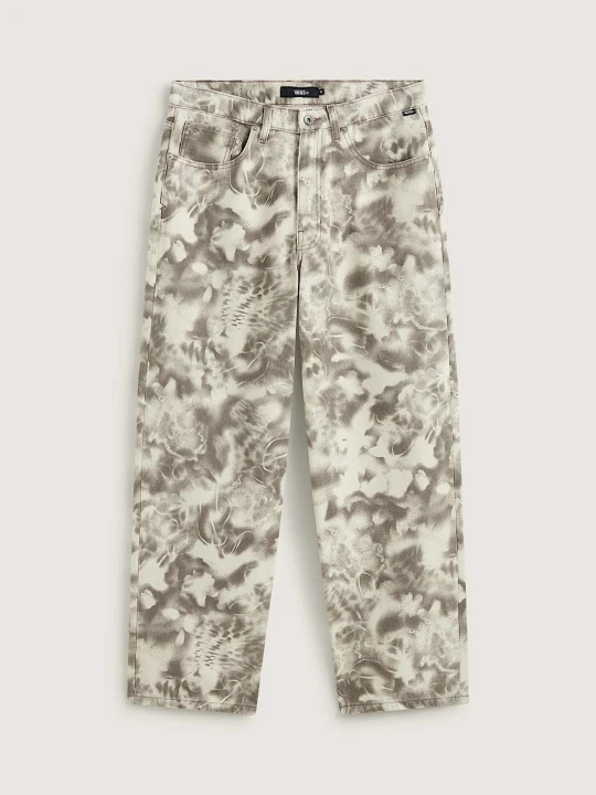 Foto del prodotto Vans - Pantaloni baggy in denim stampato Check-5, Uomo, Bianco