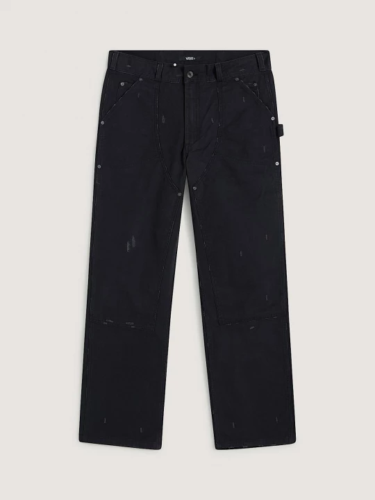 Foto del prodotto Vans - Pantaloni con doppio ginocchio A.O.D. by Slam Jam Distressed, Uomo, Nero