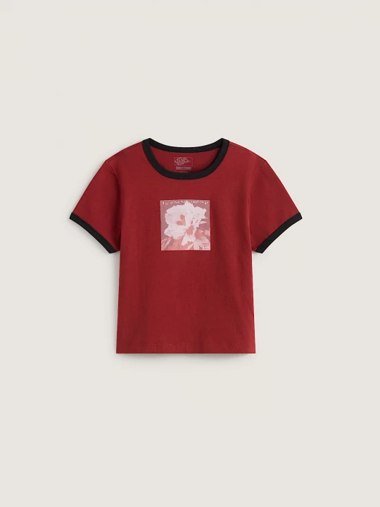 Foto del prodotto Vans - Places I Wish To Go Ringer SS Tee Poppy Ember, Donna, Rosso