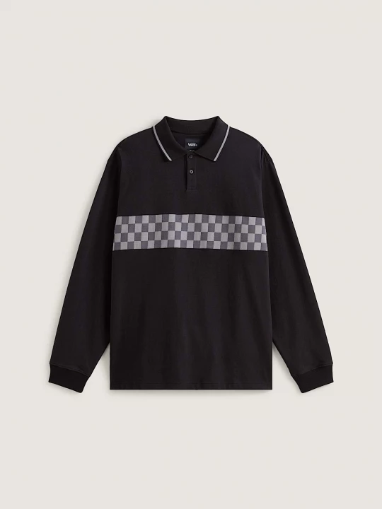 Foto del prodotto Vans - Polo a maniche lunghe Medford Checkerboard, Uomo, Nero