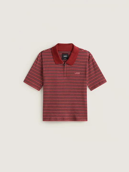 Foto del prodotto Vans - Polo a righe Priscilla, Donna, Rosso