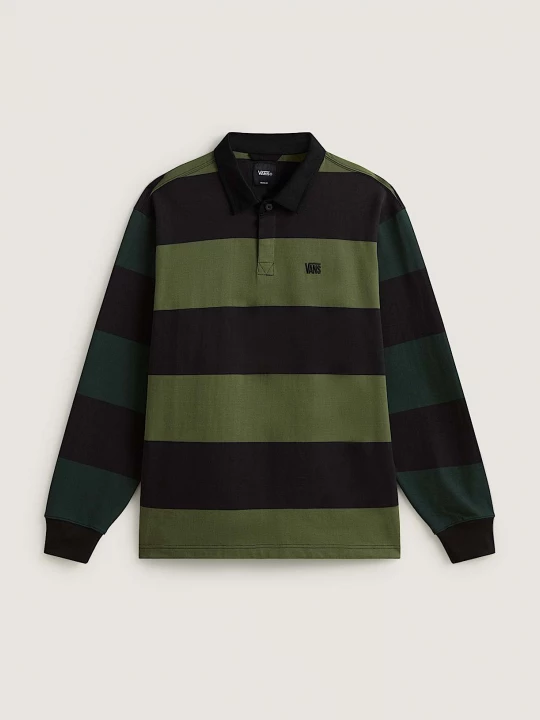 Foto del prodotto Vans - Polo in maglia Ward Stripe Rugby, Uomo, Verde