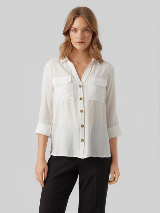 Foto del prodotto Vero Moda Camicia Bumpy 10275283 Bianco Regular Fit