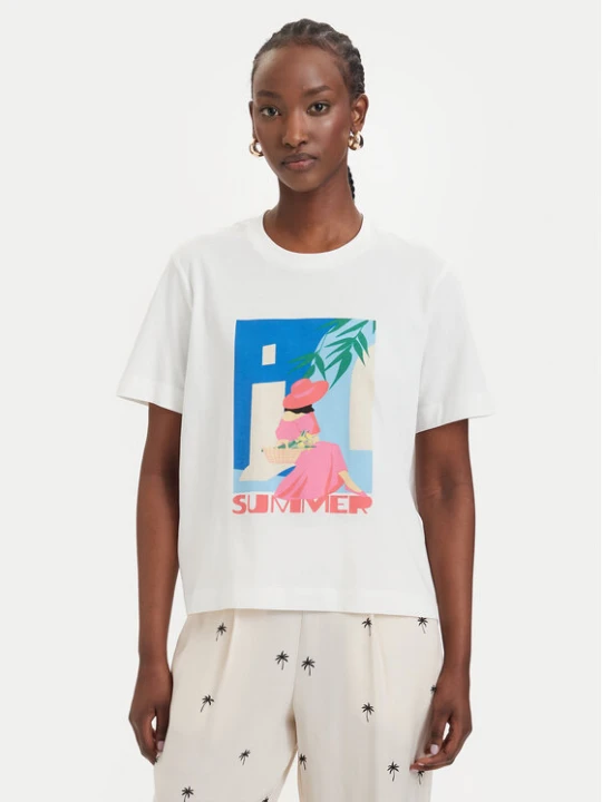 Foto del prodotto Vero Moda T-shirt Salli Mette 10344804 Bianco Regular Fit