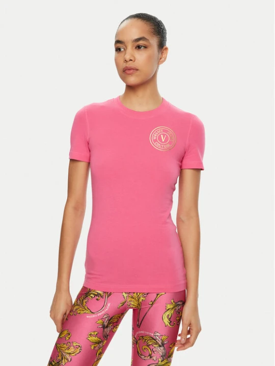 Foto del prodotto Versace Jeans Couture T-shirt 78HAHT00 Rosa Regular Fit