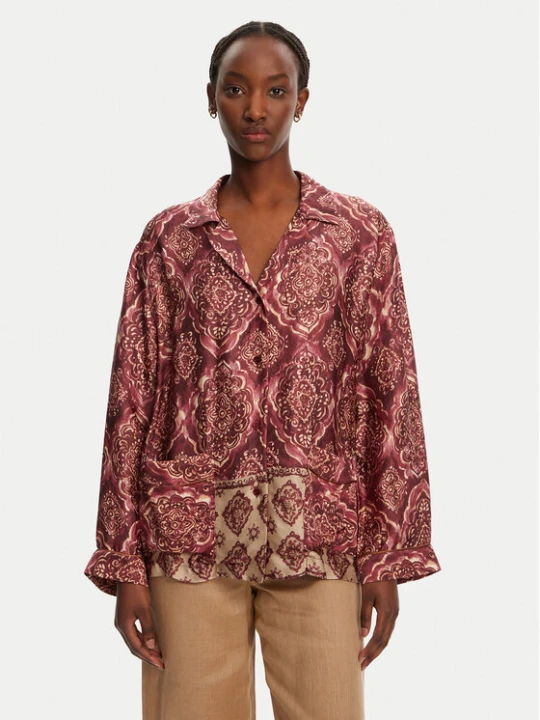 Foto del prodotto ViCOLO Camicia TD0378 Bordeaux Relaxed Fit