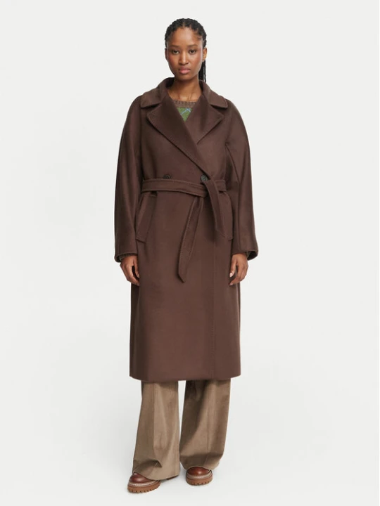 Foto del prodotto Weekend Max Mara Cappotto di lana Resina 2625016102 Marrone scuro Regular Fit