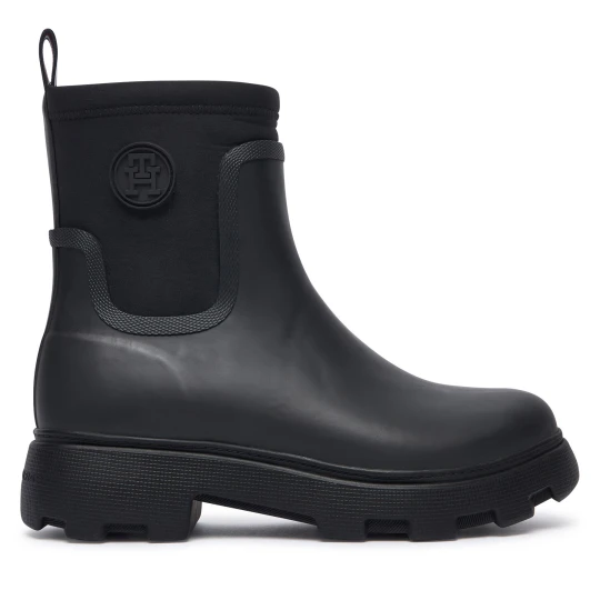 Foto del prodotto Wellington Tommy Hilfiger Th Stamp Warm Ankle Rain Boot FW0FW09544 Nero