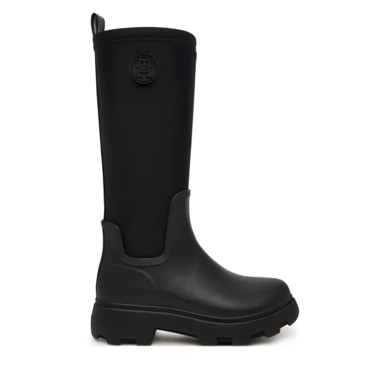 Foto del prodotto Wellington Tommy Hilfiger Th Stamp Warm Knee Rain Boot FW0FW09678 Nero
