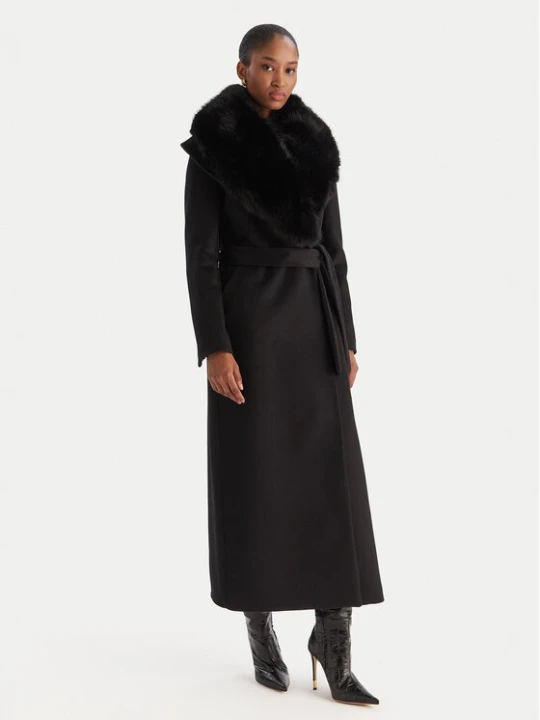 Foto del prodotto YES LONDON Cappotto di lana CD1218 Nero Regular Fit