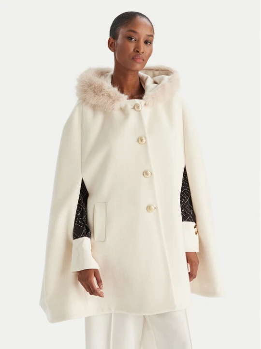 Foto del prodotto YES LONDON Cappotto di lana CD1223 Crema Regular Fit