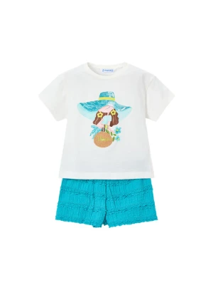 Foto del prodotto Mayoral Completo T-shirt e pantaloncini 3231 Turchese Regular Fit