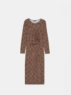 Foto del prodotto Mohito - Abito midi con stampa leopardata - beige
