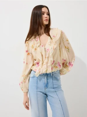 Foto del prodotto Mohito - Blusa a balze - giallo chiaro