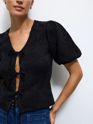 Foto del prodotto Mohito - Blusa con allacciatura - nero