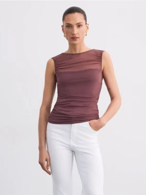 Foto del prodotto Mohito - Blusa con arricciatura - marrone
