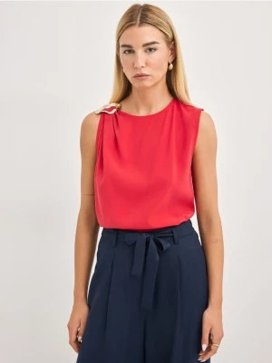 Foto del prodotto Mohito - Blusa con fibbia decorativa - rosso