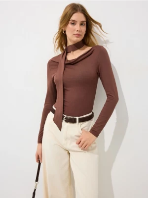 Foto del prodotto Mohito - Blusa con sciarpa - marrone
